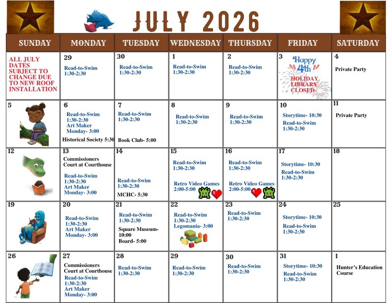 Library Calendar