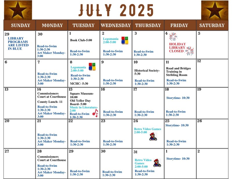Library Calendar