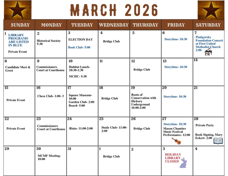 Library Calendar