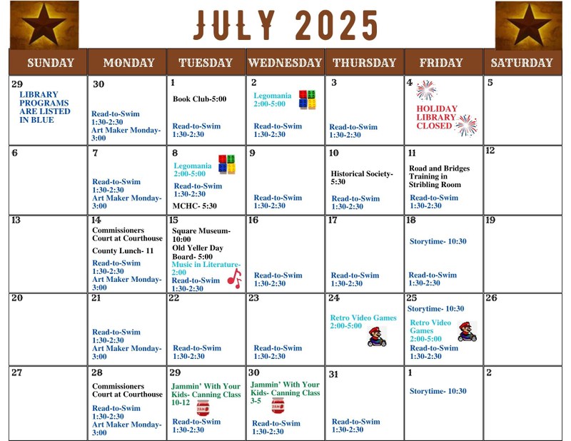 Library Calendar